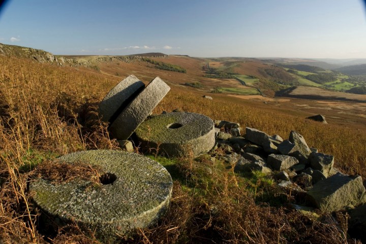 Millstones under Stanage Edge Millstones under Stanage Edge
