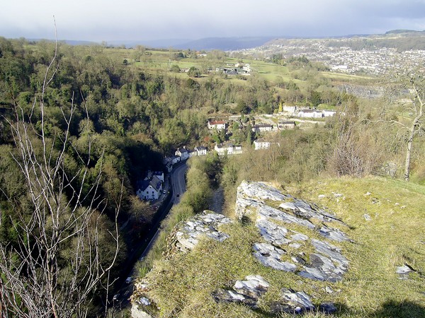 View from top of High Tor, Matlock Bath