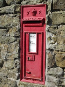 Victorian Post Box.  Hollinsclough