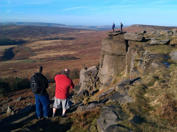 Taking photos at Keira Knighley's Rock