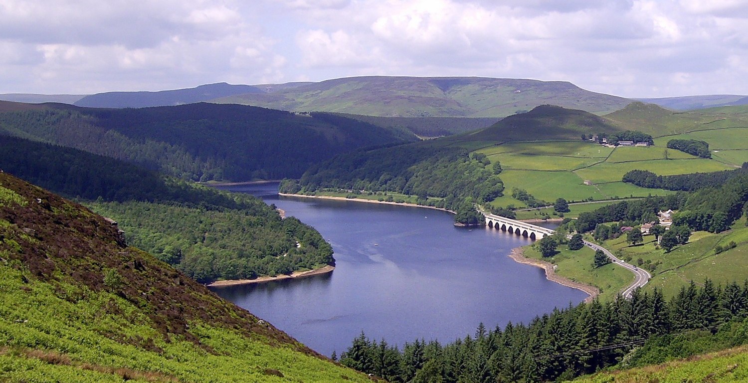 Ladybower Reservoir from Bamford Moor