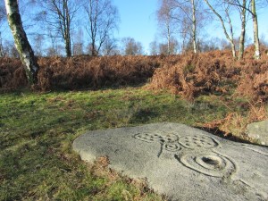Rock art near Gardoms Edge